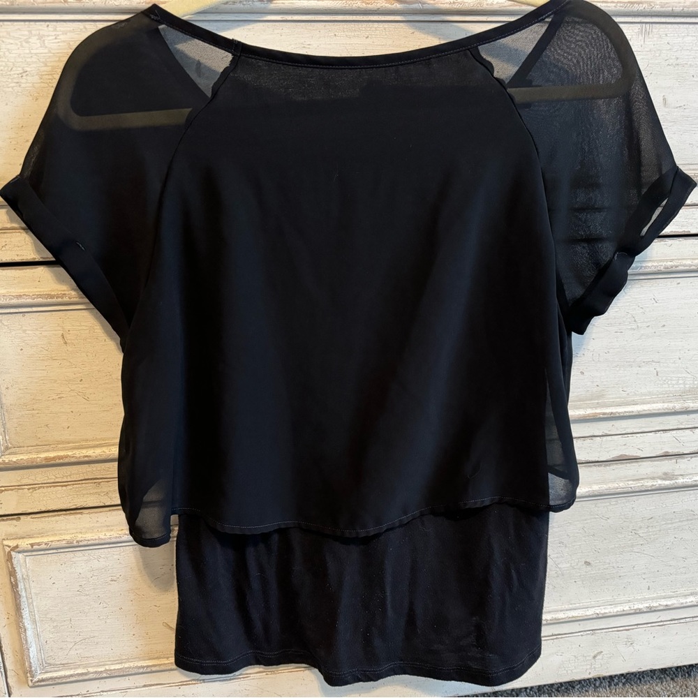 AEO Small Black Short Sleeve